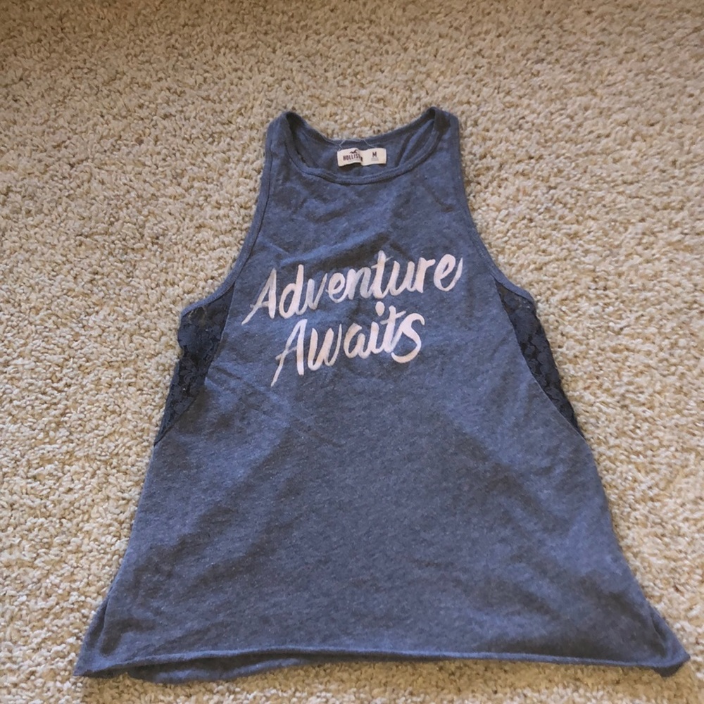 Hollister Gray Graphic Tank